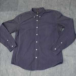 J. Crew Navy and blue button down